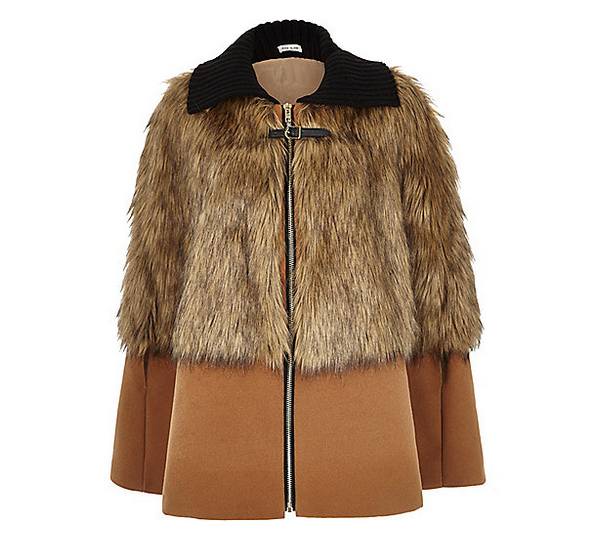 Faux Fur Cape