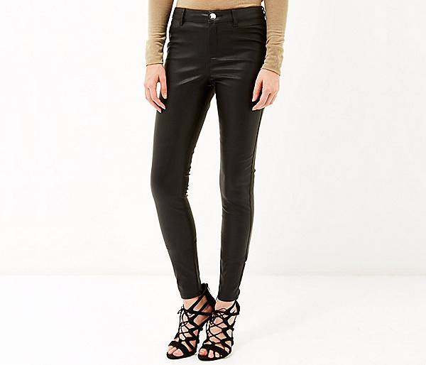 Black Skinny Leather Trousers