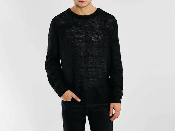 Nick Grimshaw Laddered Knitted Jumper