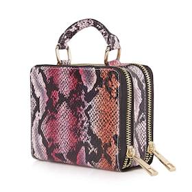 Topshop Faux Snake Box Bag