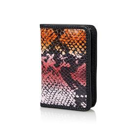 Topshop Faux Snake Oyster Cardholder