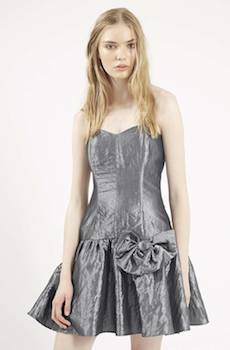 Topshop Silver Prom Dress