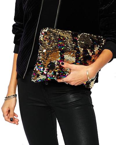 Story of Lola Sequin Clutch Bag