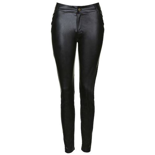 Topshop Leather Look Trousers
