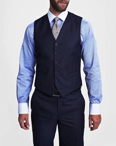 Thomas Pink Navy Suit Waistcoat