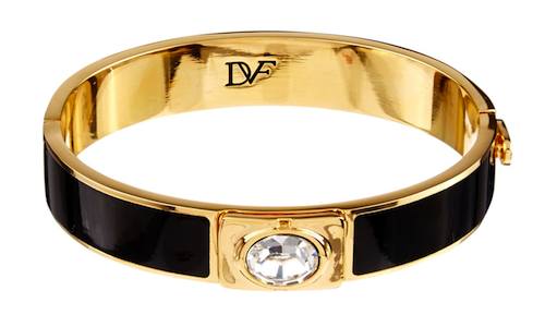 Diane Von Furstenberg Enamel and Gold-Plated Cuff