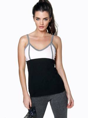 BoohooFit Eliza Dance Strap Back Vest
