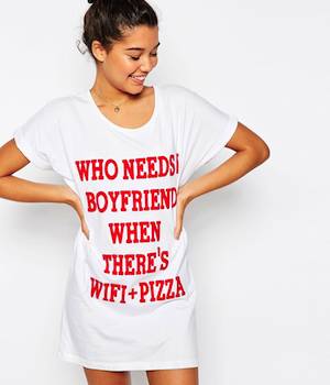 ASOS Valentine's ‘Who Needs Love’ Oversized Tee