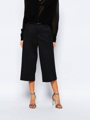 River Island Culotte Trousers With Belt
