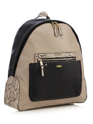 Faith Natural Snake Trim Backpack