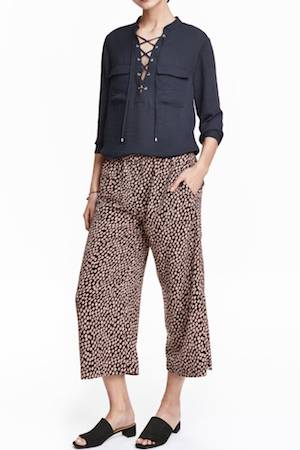 H&M Printed Culottes