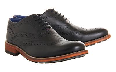 Ted Baker Black Leather Brogues