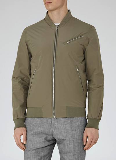 Reiss Anthem Zip Bomber Jacket