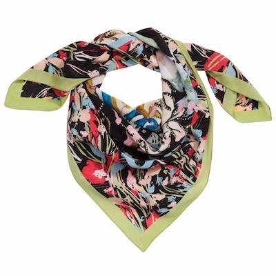 H&M Patterned Silk Scarf