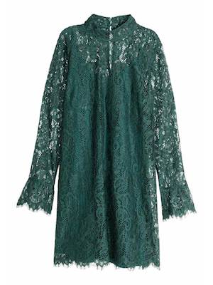 H&M Green Lace Dress