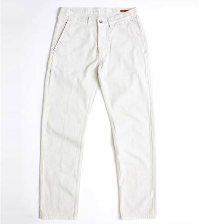 Albam Selvedge Chino in White