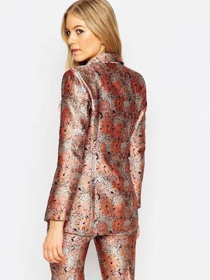 ASOS Premium Blazer in Jacquard Co-ord