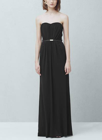Mango Strapless Maxi Dress