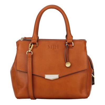 Fiorelli Mia Grab Tan Monogrammed Bag