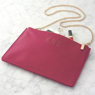 Personalised Metallic Monogram Bag by Lily Bell