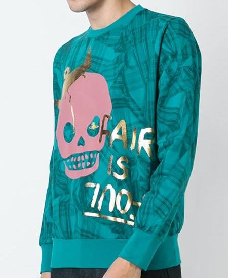 Vivienne Westwood Man Skull Print Sweatshirt