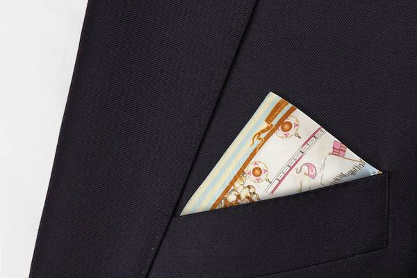 One Point Pocket Square Fold