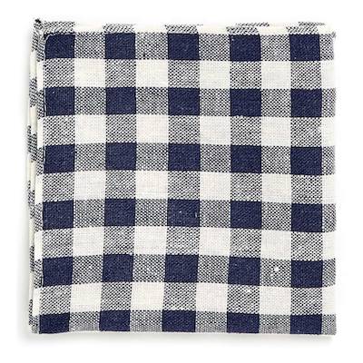 Topman Check Linen Pocket Square
