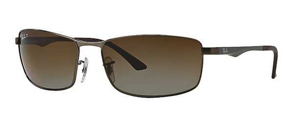 Men's Rectangular Frame Sunglasses