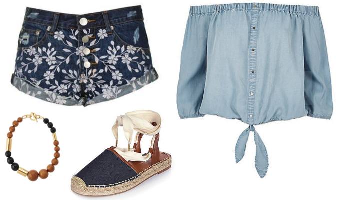 Women's Double Denim Festival Outfit