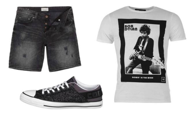 Men's Band Tee Festival Outfit
