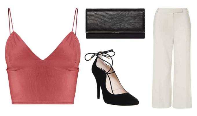 Sophisticated Crop Top Outfit