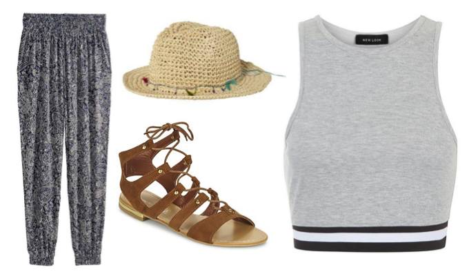 Boho Crop Top Outfit