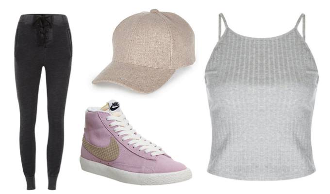 Sporty Crop Top Outfit