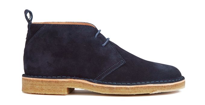 Paul Smith Navy Suede Wilf Desert Boots