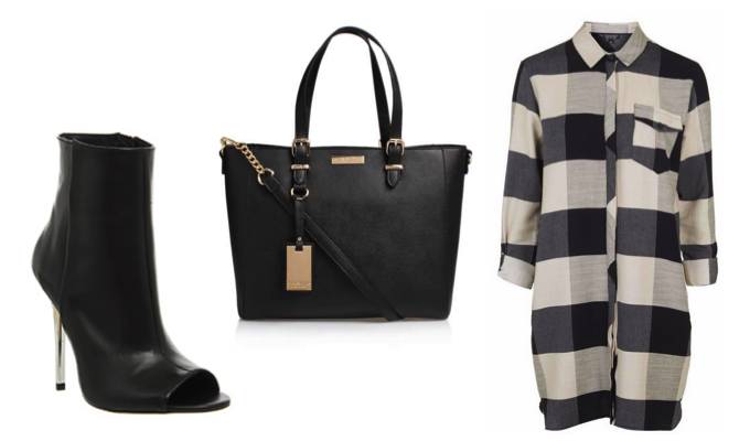 Oversized Shirt Dress Outfit Idea