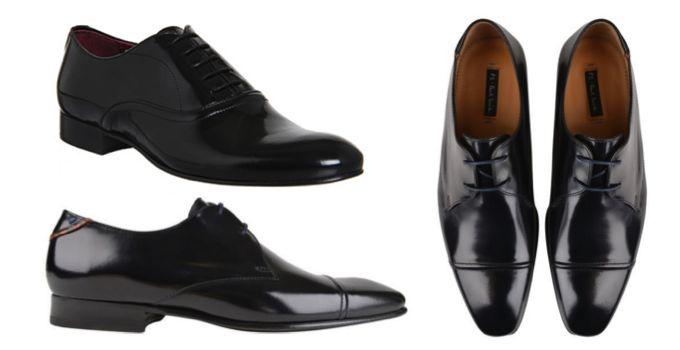 Black shoes like David Beckham wears