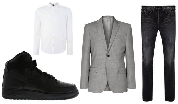 Nike Hi-Tops Outfit Idea for Men