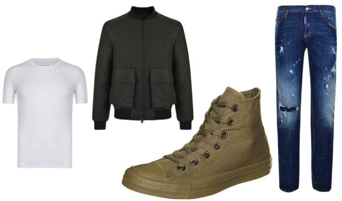 Canvas Hi-Tops Outfit Idea for Men