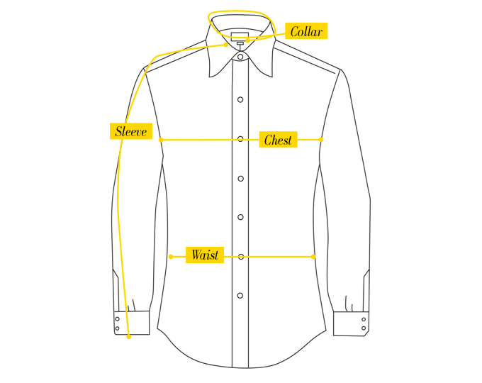 how to measure for a mens dress shirt