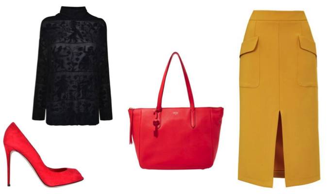 Women's Colourful Winter Outfit Idea