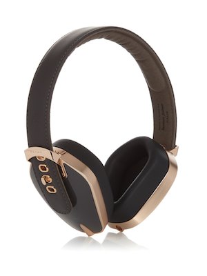 Pryma Leather On-ear Headphones in rose gold
