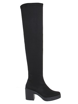 OFFICE Black Over The Knee Boots