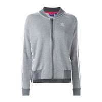 Women's Grey Adidas Tracksuit Top