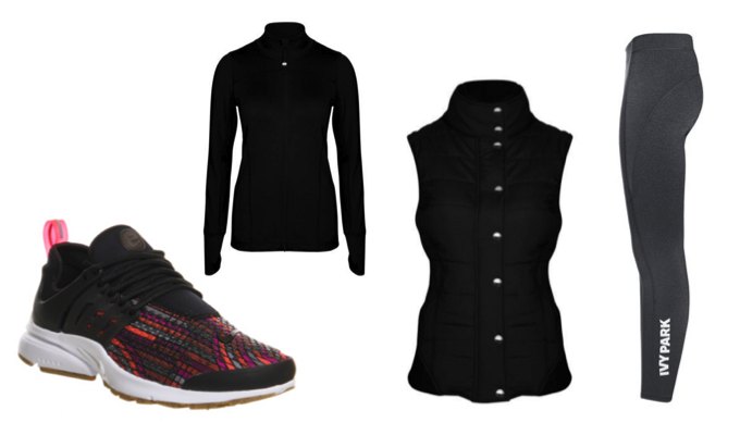 Leggings and Statement Trainers Outfit Idea