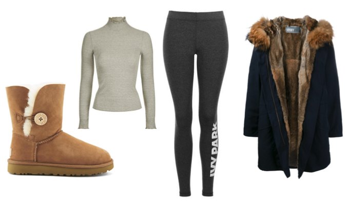 Leggings and Ugg Boots Outfit Idea