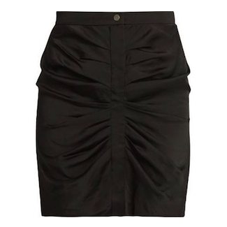 Black Ruched Skirt