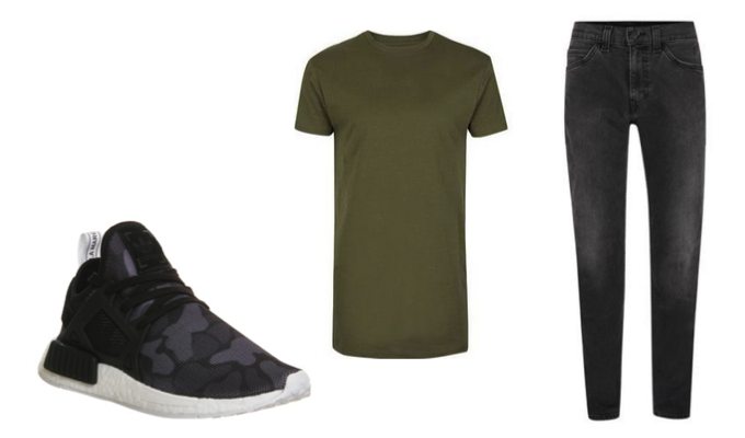 Men's Longline T-Shirt Outfit Idea