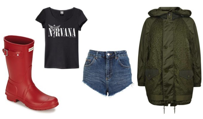 Women's Parka Jacket Festival Outfit Idea