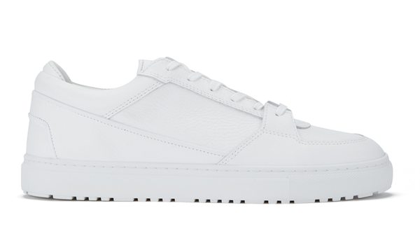 Men's White Leather Trainers