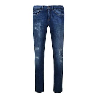 Men's Distressed Denim Jeans